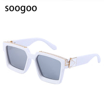 Load image into Gallery viewer, Square Sunglasses Men Millionaire Diamond Large Frame Sun Glasses Women Vintage Brand Designer Eyeglasses UV 400