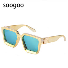 Load image into Gallery viewer, Square Sunglasses Men Millionaire Diamond Large Frame Sun Glasses Women Vintage Brand Designer Eyeglasses UV 400