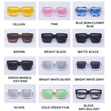 Load image into Gallery viewer, Square Sunglasses Men Millionaire Diamond Large Frame Sun Glasses Women Vintage Brand Designer Eyeglasses UV 400