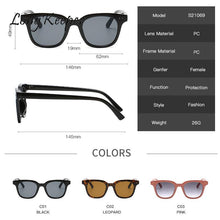 Load image into Gallery viewer, Square Sunglasses Women 2023 Brand Designer Retro Rectangle Sun Glasses Vintage Gradient Female Shades Oculos Feminino
