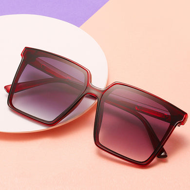 Square Sunglasses Women Brand Designer Oversized Sun Glasses Male Female Retro Black Gradient Oculos De Sol