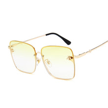 Load image into Gallery viewer, Square Sunglasses Women Brand Designer Oversized Sun Glasses Male Female Retro Black Gradient Oculos De Sol