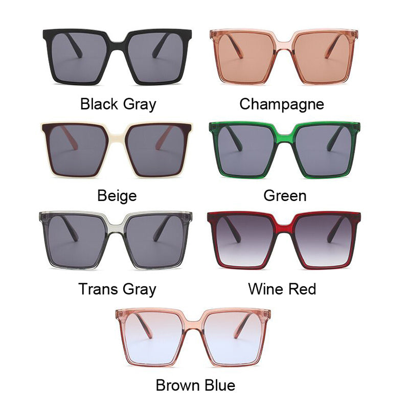 Retro Square Beige White Sunglasses Women Brand Designer Fashion