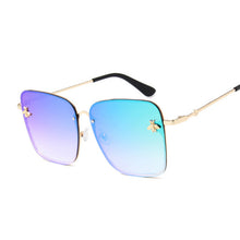 Load image into Gallery viewer, Square Sunglasses Women Brand Designer Oversized Sun Glasses Male Female Retro Black Gradient Oculos De Sol