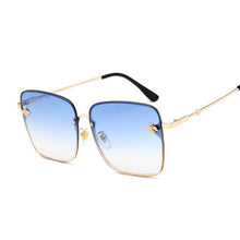 Load image into Gallery viewer, Square Sunglasses Women Brand Designer Oversized Sun Glasses Male Female Retro Black Gradient Oculos De Sol