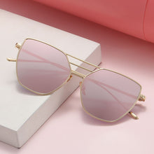 Carica l&#39;immagine nel visualizzatore di Gallery, Square Women Sunglasses Brand Designer Classic Metal Female Sun Glasses Men Coated Mirror UV400 Oculos De Sol