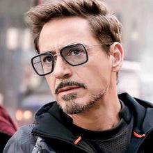 Carica l'immagine nel visualizzatore di Gallery, Luxury Steampunk Men Sunglasses Tony Stark Iron Man Sun Glasses Vintage Metal Eyewear Steam Punk Sunglass UV400 Male Gafas