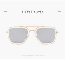 Load image into Gallery viewer, Steampunk Men Sunglasses Tony Stark Iron Man Sunglasses Vintage Sunglasses Metal Steam Punk Sunglasses UV400 Male ditaes