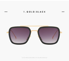 Load image into Gallery viewer, Steampunk Men Sunglasses Tony Stark Iron Man Sunglasses Vintage Sunglasses Metal Steam Punk Sunglasses UV400 Male ditaes