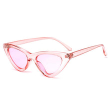 Load image into Gallery viewer, Sunglasses Cute Sexy Retro Cat Eye Sunglasses Women Small Black White Triangle Vintage Lady Sun Glasses Red Femal