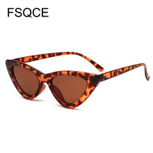 Load image into Gallery viewer, Sunglasses Cute Sexy Retro Cat Eye Sunglasses Women Small Black White Triangle Vintage Lady Sun Glasses Red Femal
