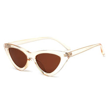 Load image into Gallery viewer, Sunglasses Cute Sexy Retro Cat Eye Sunglasses Women Small Black White Triangle Vintage Lady Sun Glasses Red Femal