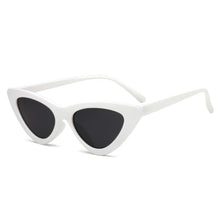 Load image into Gallery viewer, Sunglasses Cute Sexy Retro Cat Eye Sunglasses Women Small Black White Triangle Vintage Lady Sun Glasses Red Femal