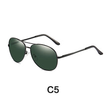 Load image into Gallery viewer, Sunglasses Men Polarized Uv400  Driving Sun Glasses Brand Designer Male Vintage Black Pilot Sunglasses