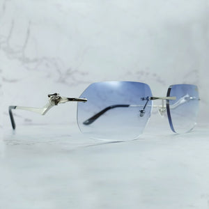 Luxury Sunglasses Mens Panther Rimless Carter Trending Sun Glasses Retro Classic Shades Eyewear For Women Lentes De Sol