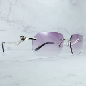 Luxury Sunglasses Mens Panther Rimless Carter Trending Sun Glasses Retro Classic Shades Eyewear For Women Lentes De Sol