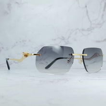 Load image into Gallery viewer, Luxury Sunglasses Mens Panther Rimless Carter Trending Sun Glasses Retro Classic Shades Eyewear For Women Lentes De Sol