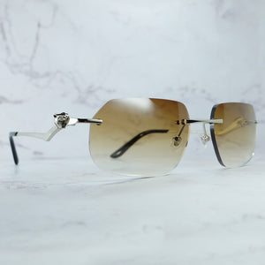 Luxury Sunglasses Mens Panther Rimless Carter Trending Sun Glasses Retro Classic Shades Eyewear For Women Lentes De Sol