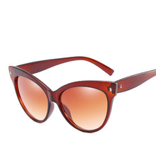 Load image into Gallery viewer, Sunglasses Oversized Branded Retro Cat Sunglasses Eyewear Women Triangular Small Cateye Sun Glasses Oculos De Sol UV400