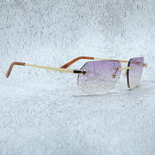Load image into Gallery viewer, Luxury Sunglasses Panther Carter Rimless Sunglass Mens Designer  Vintage Shades For Women  Sun Glasses lentes