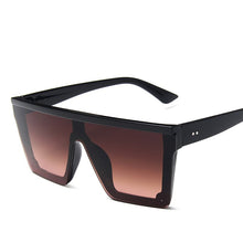 Load image into Gallery viewer, Sunglasses Women 2023 Oversized Transparent Sunglasses Designer Men Vintage Flat Top Eyewear UV400 Gafas de sol