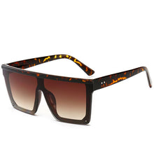 Load image into Gallery viewer, Sunglasses Women 2023 Oversized Transparent Sunglasses Designer Men Vintage Flat Top Eyewear UV400 Gafas de sol