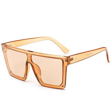 Load image into Gallery viewer, Sunglasses Women 2023 Oversized Transparent Sunglasses Designer Men Vintage Flat Top Eyewear UV400 Gafas de sol