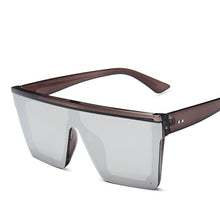Load image into Gallery viewer, Sunglasses Women 2023 Oversized Transparent Sunglasses Designer Men Vintage Flat Top Eyewear UV400 Gafas de sol