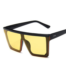 Load image into Gallery viewer, Sunglasses Women 2023 Oversized Transparent Sunglasses Designer Men Vintage Flat Top Eyewear UV400 Gafas de sol