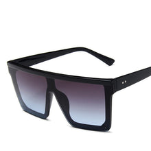 Load image into Gallery viewer, Sunglasses Women 2023 Oversized Transparent Sunglasses Designer Men Vintage Flat Top Eyewear UV400 Gafas de sol