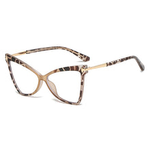 Load image into Gallery viewer, TR90 Cat Eyes Clear Sunglasses Frame UV400 2023 Stylish Women Lentes Opticos Para Mujer Blue Light Glasses