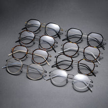 Carica l&#39;immagine nel visualizzatore di Gallery, Titanium Alloy Glasses Frame Men Optical Myopia Prescription Eyeglasses Frame Women Retro Denmark Screwless Brand Eyewear