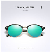 Load image into Gallery viewer, Tortoise Brown Polarized Round Sunglasses Mens Womens Club Round Driving Sunglasses Semi Rimless Eyewear Gafas De Sol