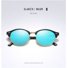 Load image into Gallery viewer, Tortoise Brown Polarized Round Sunglasses Mens Womens Club Round Driving Sunglasses Semi Rimless Eyewear Gafas De Sol