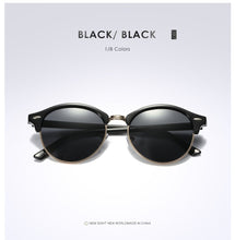 Load image into Gallery viewer, Tortoise Brown Polarized Round Sunglasses Mens Womens Club Round Driving Sunglasses Semi Rimless Eyewear Gafas De Sol