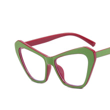 Load image into Gallery viewer, Trend Cat Eye Oversized Frame Glasses Ladies Blu-ray Glasses Brand Designer Eyeglasses Frames For Women  Brand