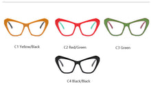 Load image into Gallery viewer, Trend Cat Eye Oversized Frame Glasses Ladies Blu-ray Glasses Brand Designer Eyeglasses Frames For Women  Brand