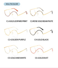Load image into Gallery viewer, Trend Round Oversized Frame Glasses Uv400 Ladies Blu-ray Glasses Brand Designer Glasses Frame Ladies  Brand