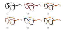 Load image into Gallery viewer, Trend Square Gradient Leopard Anti-Blue Light Glasses Frame Ladies  Brand Anti-Blue Light Ladies Brand Designer