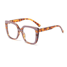 Load image into Gallery viewer, Trend Square Gradient Leopard Anti-Blue Light Glasses Frame Ladies  Brand Anti-Blue Light Ladies Brand Designer