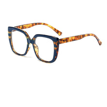 Load image into Gallery viewer, Trend Square Gradient Leopard Anti-Blue Light Glasses Frame Ladies  Brand Anti-Blue Light Ladies Brand Designer