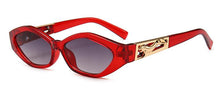 Load image into Gallery viewer, Women Small Irregular Oval Cat Eye Sunglasses 2023 Vintage Gold Metal Leaping Panther Sun Glasses Men 90S Brand Shades