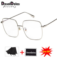 Load image into Gallery viewer, Luxury Women Square Eyeglasses Vintage Glasses Optical Frame Gold Metal Unisex Spectacles Clear Lens Glasses Blue Light Glasses