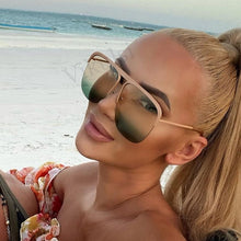 Load image into Gallery viewer, Women Square Sunglasses Oversized Original Brand Design Sun Glasses Female Men Travel Beach Shades Eyewear UV400