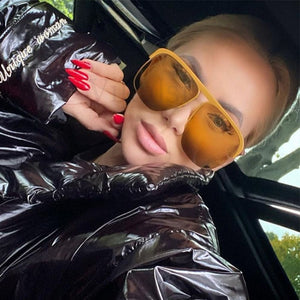 Women Square Sunglasses Oversized Original Brand Design Sun Glasses Female Men Travel Beach Shades Eyewear UV400