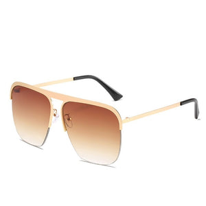 Women Square Sunglasses Oversized Original Brand Design Sun Glasses Female Men Travel Beach Shades Eyewear UV400