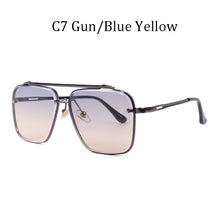 Load image into Gallery viewer, brand design  Classic Mach Six Style 2022 Gradient lens Sunglasses Men Vintage Brand Design Sun Glasses Oculos