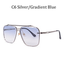 Load image into Gallery viewer, brand design  Classic Mach Six Style 2022 Gradient lens Sunglasses Men Vintage Brand Design Sun Glasses Oculos