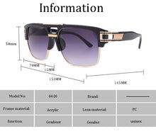Load image into Gallery viewer, Luxury brand design Fashion Classic grandmaster four Style Gradient lens Sunglasses Men Vintage Sun Glasses Oculos