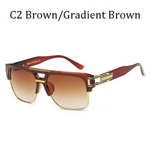 Load image into Gallery viewer, Luxury brand design Fashion Classic grandmaster four Style Gradient lens Sunglasses Men Vintage Sun Glasses Oculos